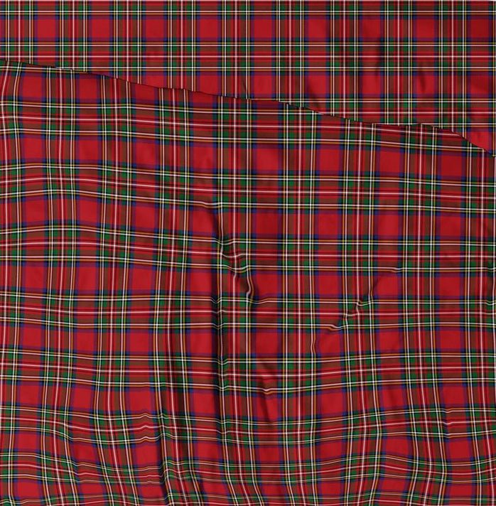 Image of 100% cotton fabric - Christmas red plaid - available online at Charlotte's Fabrics