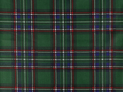Image of 100% cotton fabric - green Christmas plaid, available online at Šarlotes audumi