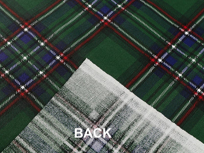 Image of 100% cotton fabric - green Christmas plaid, available online at Šarlotes audumi