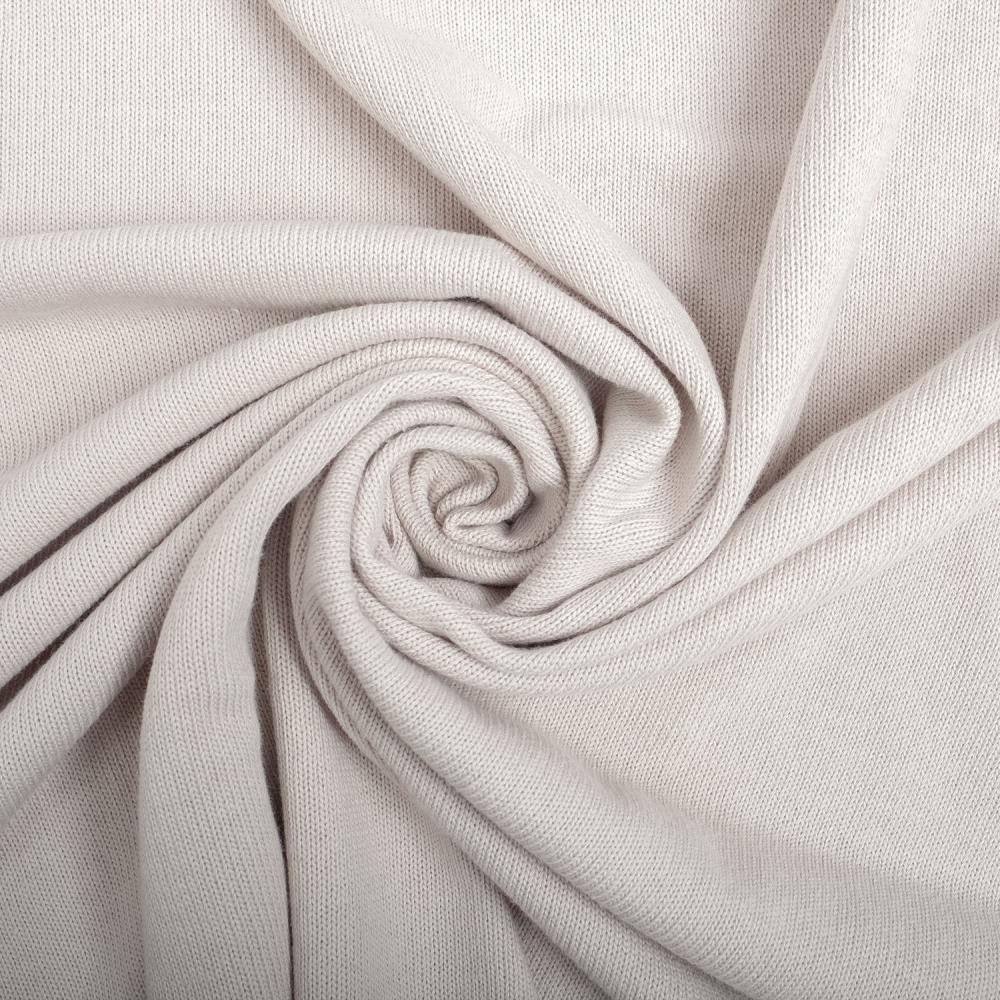 Image d’un tricot côtelé 100 % coton - blanc 280 g/m² – disponible chez Šarlotes audumi