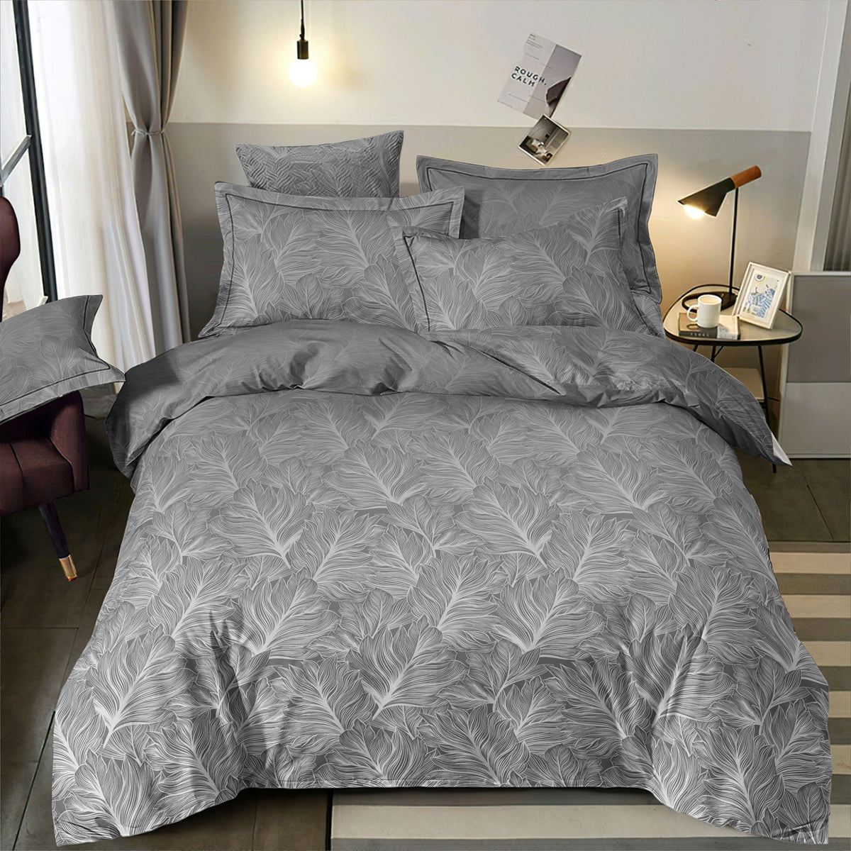 Image of 100% cotton sateen with a down pattern, 220 cm – available online at Šarlotes audumi