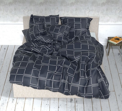 100% Cotton Satin - geometric pattern 220 cm 125 g/m²
