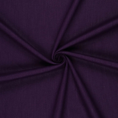 100% Linen fabric–dark lilac | 230 g/m² | Enzyme washed