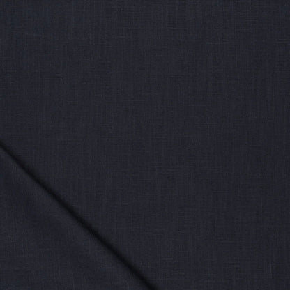 Tissu 100 % lin – bleu foncé | 230 g/m² | lavé aux enzymes