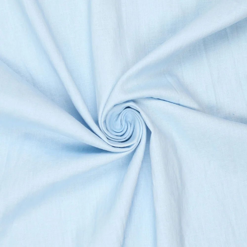 Image avec tissu en lin adouci 100 % bleu clair 165 g/m² – disponible en ligne chez Šarlotes audumi