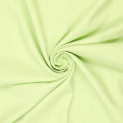 Image with 100% softened linen fabric - spring green 165 g/m² – available at Šarlotes Audumi