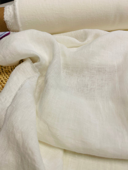 100% Mīkstināts lins - siti balts 205 g/m²