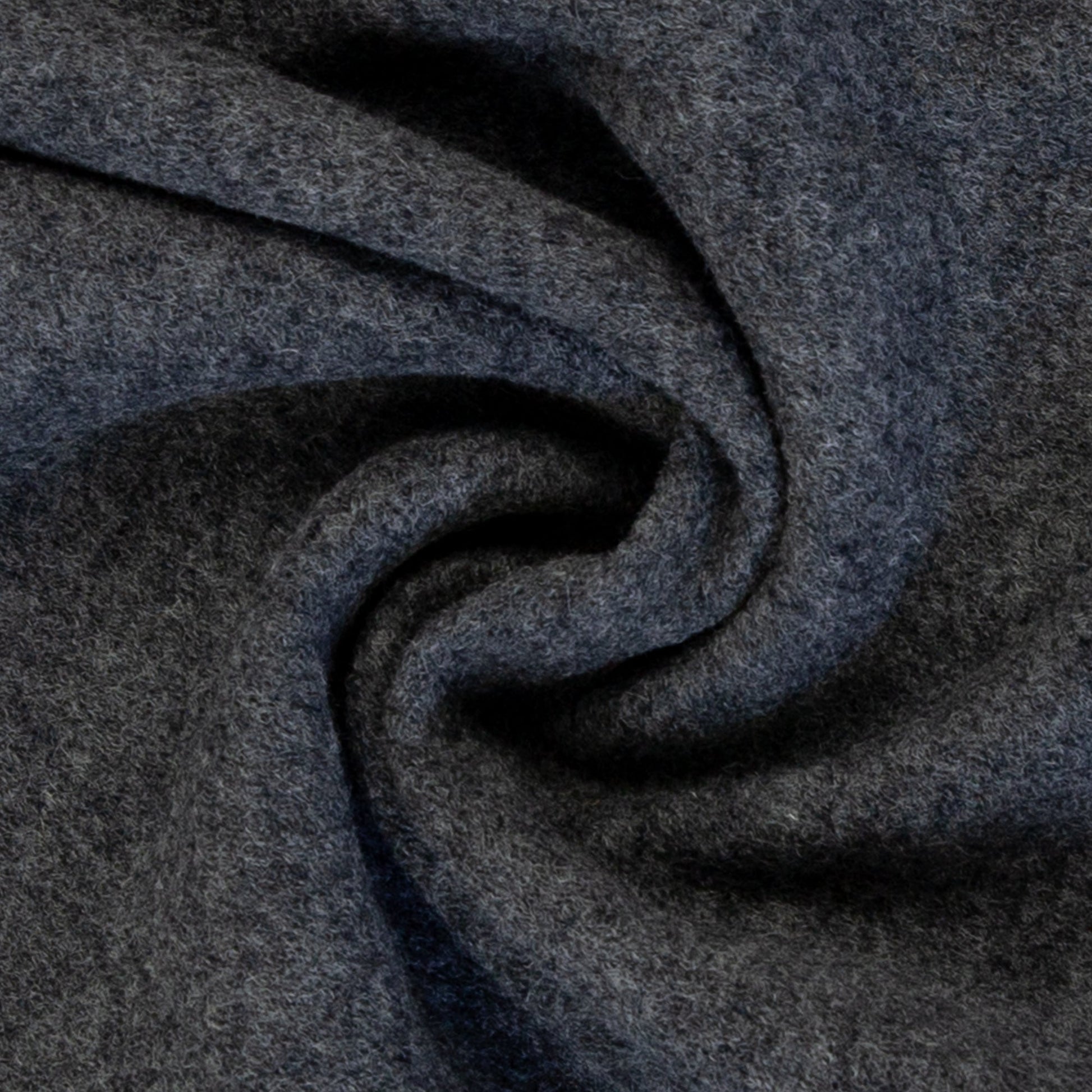 Image de polaire en 100 % laine - gris foncé chiné 385 g/m² – disponible chez Šarlotes audumi