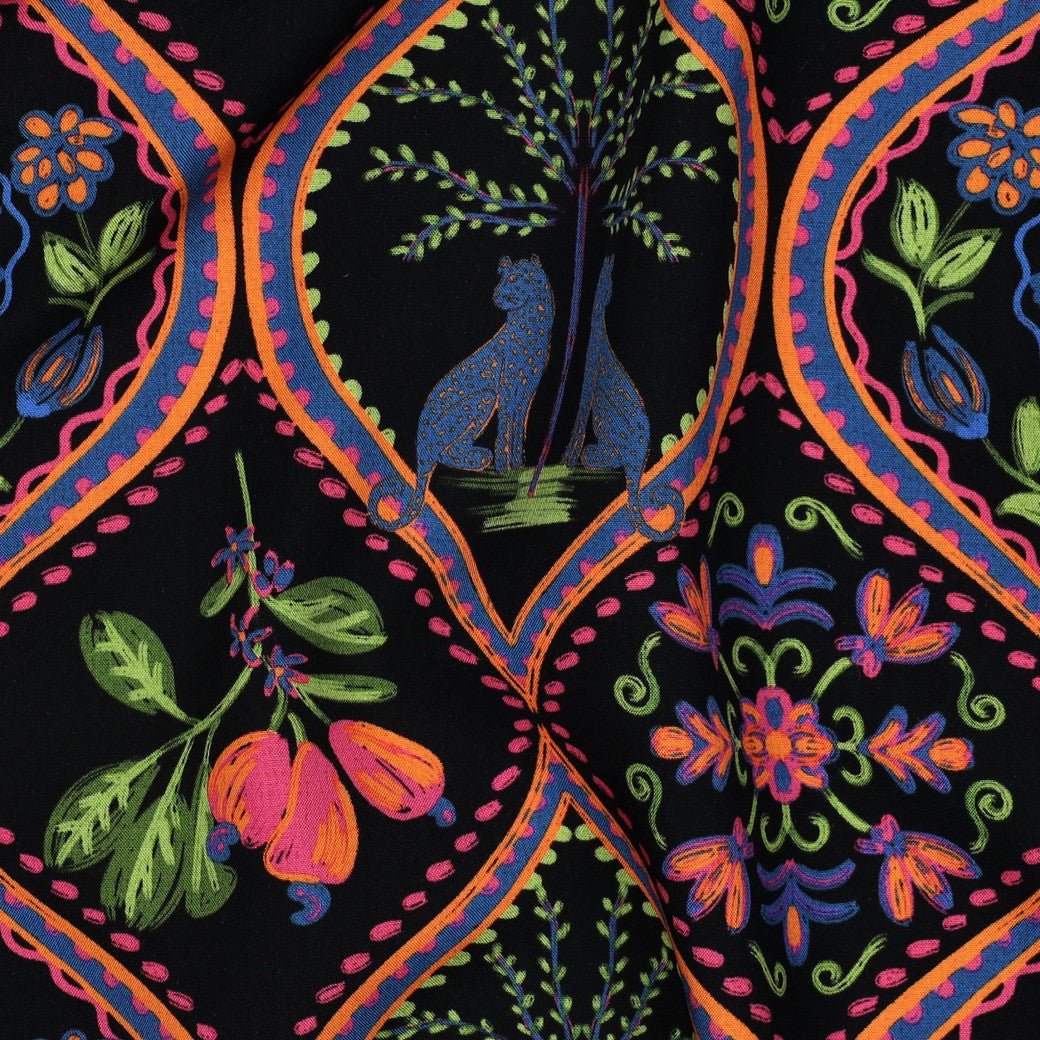 Image of 100% viscose fabric – bohemian style, available online at Šarlotes audumi