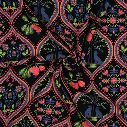 Image of 100% viscose fabric – bohemian style, available online at Šarlotes audumi