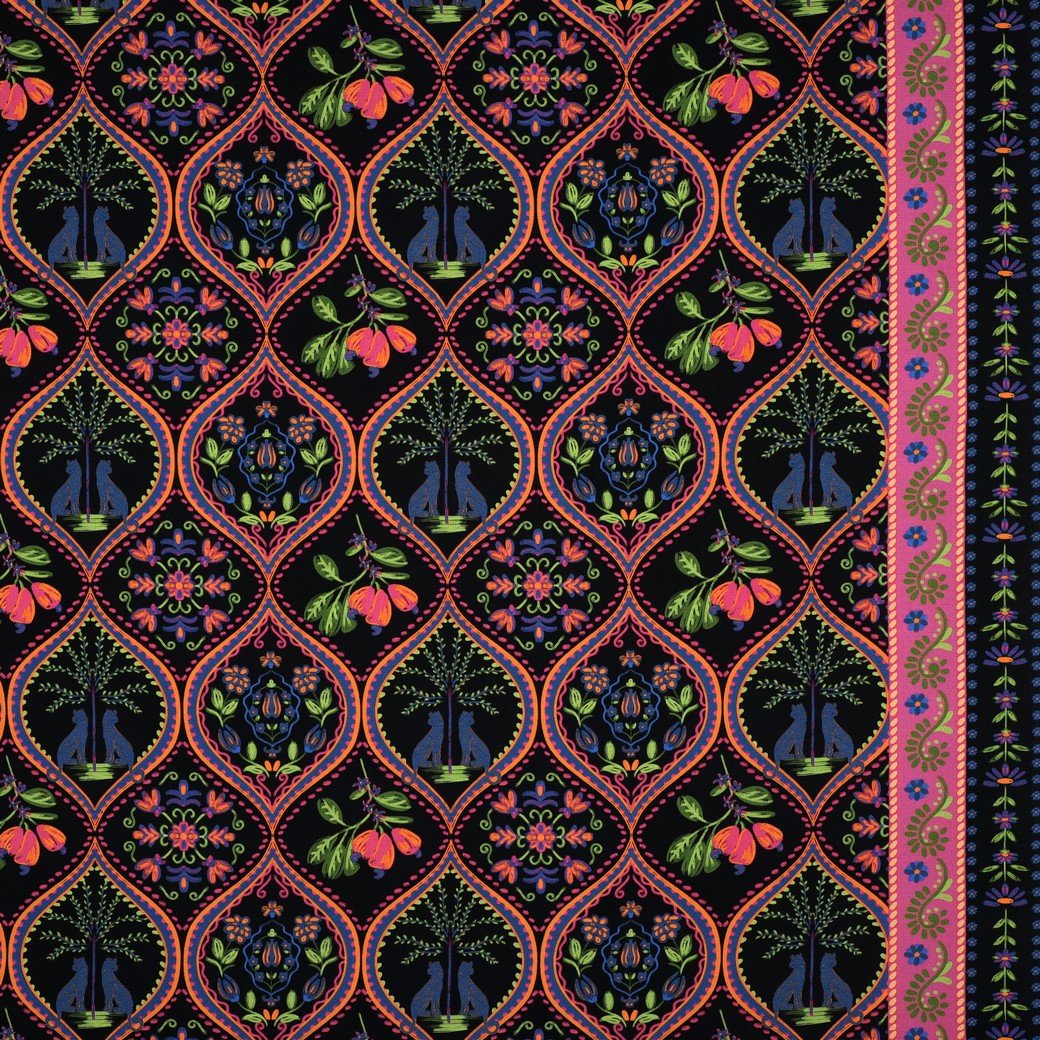 Image of 100% viscose fabric – bohemian style, available online at Šarlotes audumi