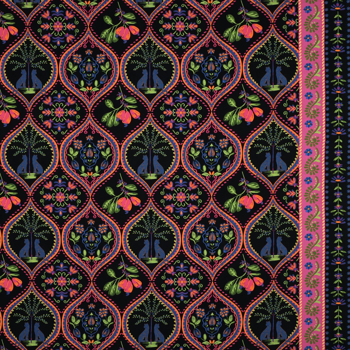 Image of 100% viscose fabric – bohemian style, available online at Šarlotes audumi