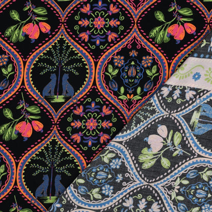 Image of 100% viscose fabric – bohemian style, available online at Šarlotes audumi