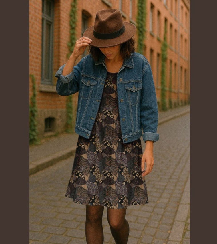 alt
Image with 100% viscose fabric - brown mottled pattern 120 g/m² – available at Šarlotes audumi