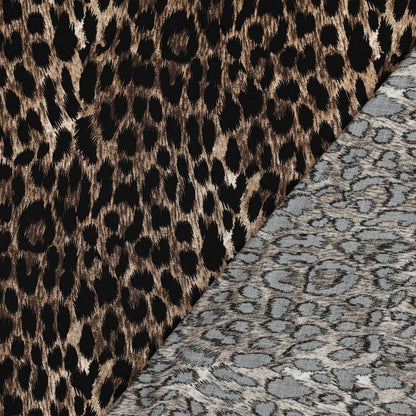 100% viscose leopard-print fabric, available online from Šarlotes audumi