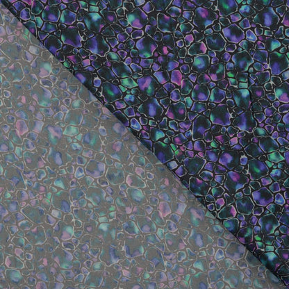 Image du tissu 100 % viscose - mosaïque opale – disponible en ligne chez Šarlotes audumi