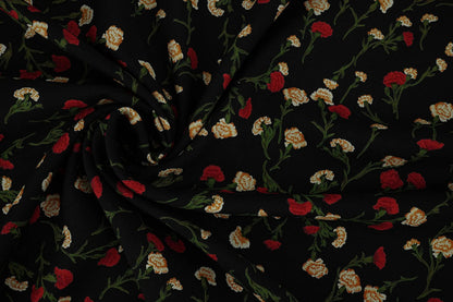 alt
Image with 100% viscose fabric - delicate red flowers 115 g/m² – available at Šarlotes audumi