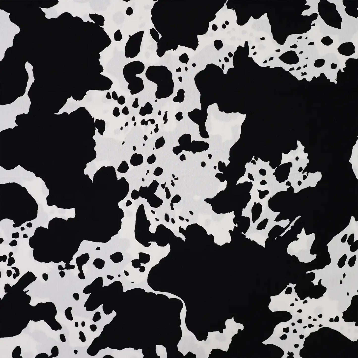 Image of 100% viscose satin - dalmatian pattern 105 g/m² – available at Šarlotes audumi
