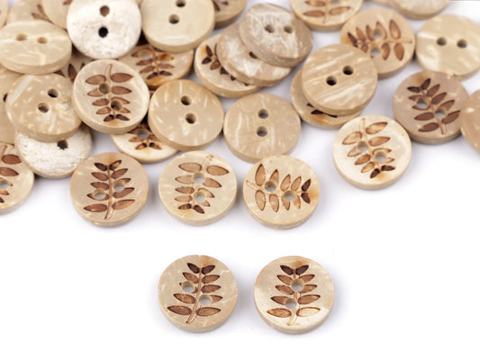 Kokosa pogas 12,5 mm-lapiņa