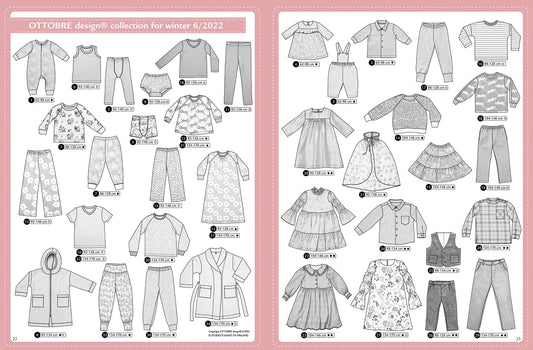OTTOBRE design Kids 6/2022 – bērnu apģērbu piegrieztņu žurnāls angļu valodā