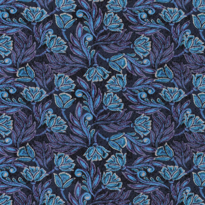 Punto di Roma knit fabric - elegant blue pattern