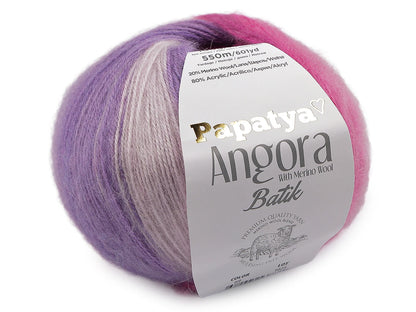 Dzijas Papatya Angora Batik 100g / 550m