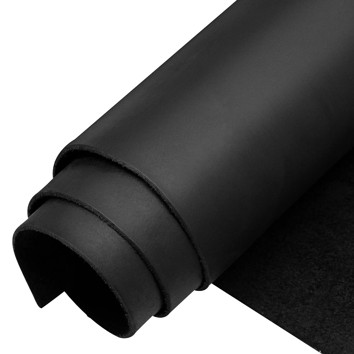 Image of 7. Natural black cowhide leather—firm, flexible, and shape-retaining, 2 mm – available online at Šarlotes audumi