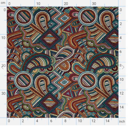 Tapisserie mit abstraktem Muster