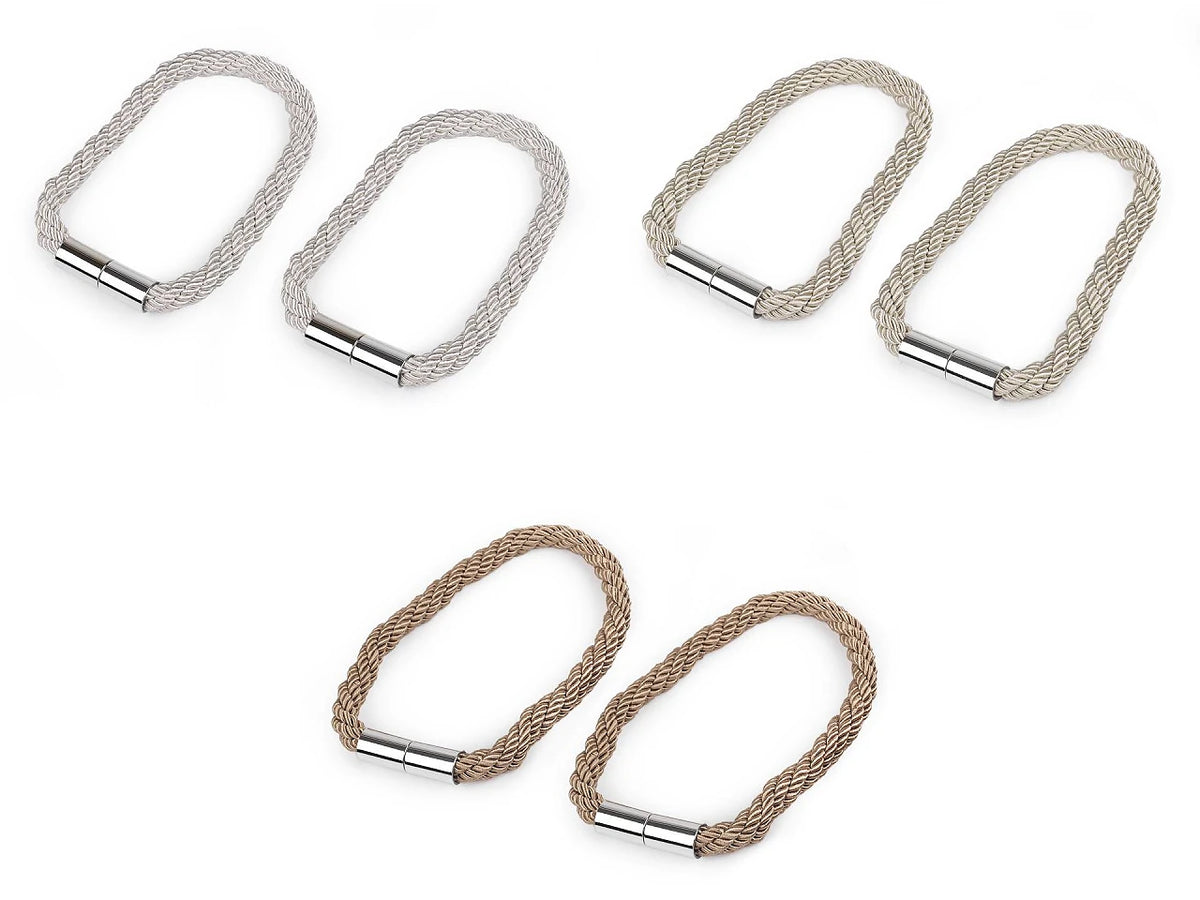 Curtain tieback with magnet (set of 2)