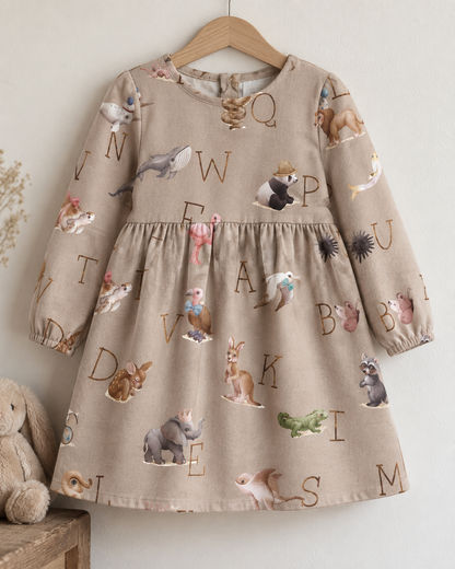 100% Cotton Flannel with Alphabet