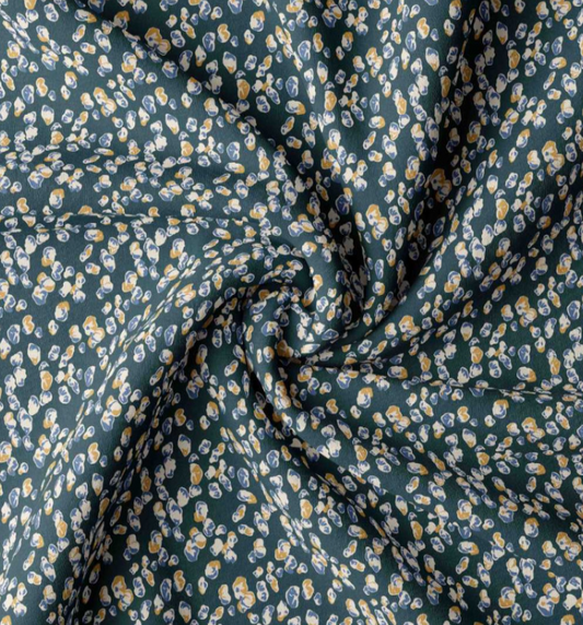 100% viscose fabric – blue pebbles