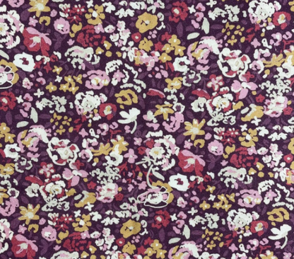 100% Viscose Fabric - Grandma's Flower Garden