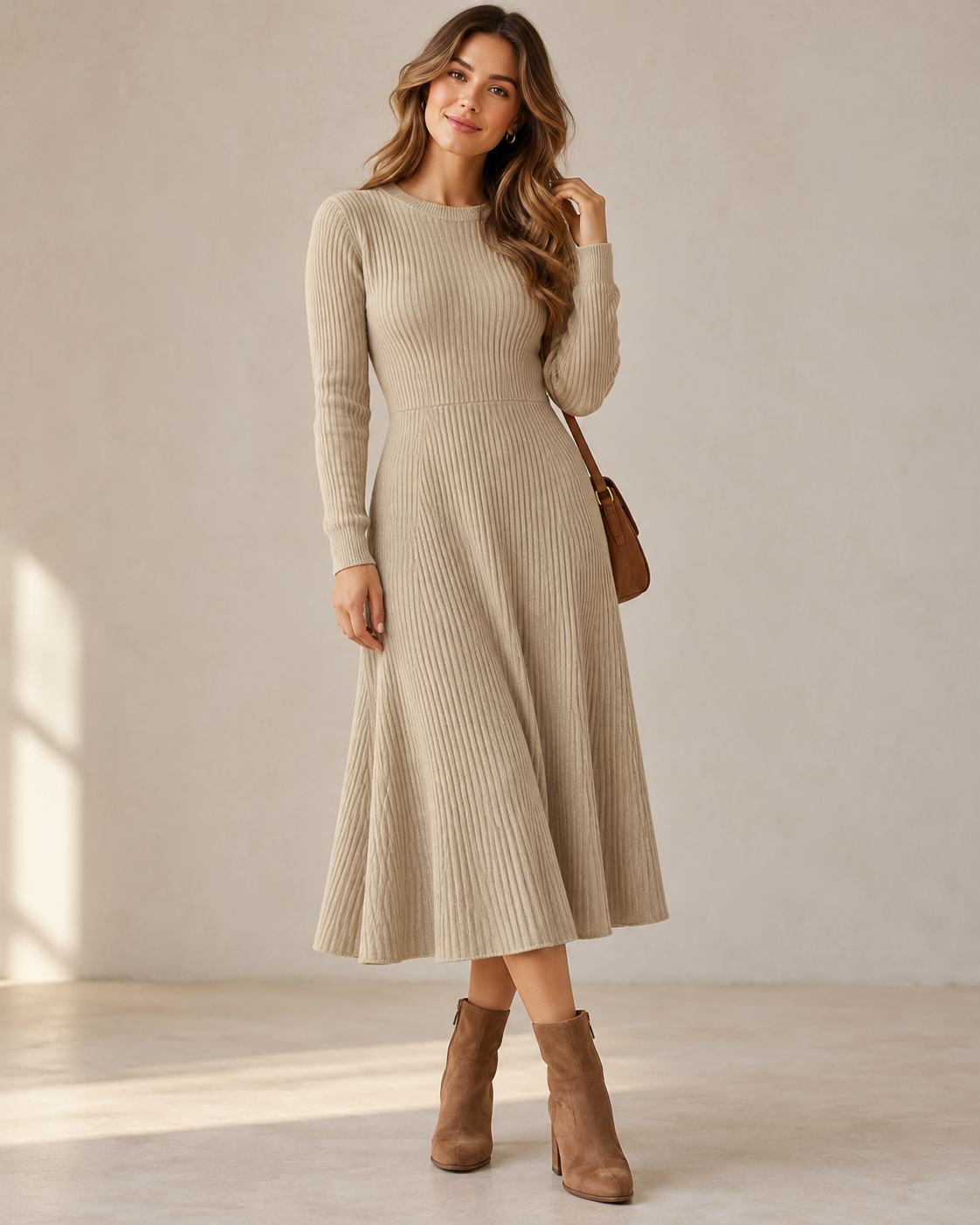 Cotton knit - beige