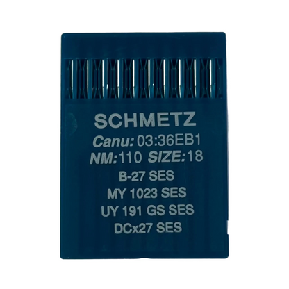 Aiguilles pour surjeteuse industrielle SCHMETZ DCx27 (B-27) SES pour jersey et vêtements de sport - 10 pcs