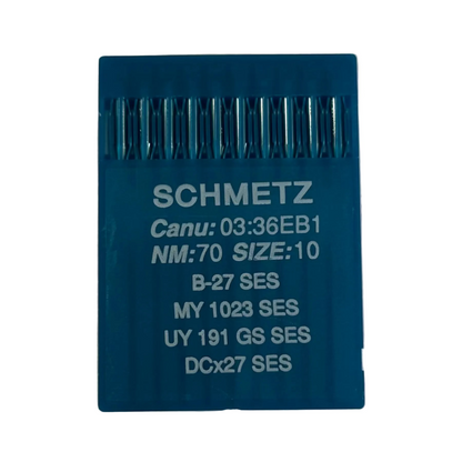 Aiguilles pour surjeteuse industrielle SCHMETZ DCx27 (B-27) SES pour jersey et vêtements de sport - 10 pcs