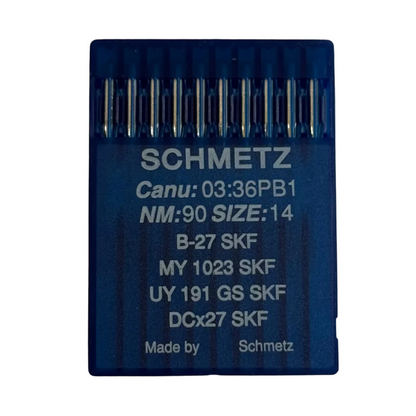 Industrielle Overlock-Nadeln SCHMETZ DCx27 (B-27) SKF für sehr grobe Strickware - 10 Stk.