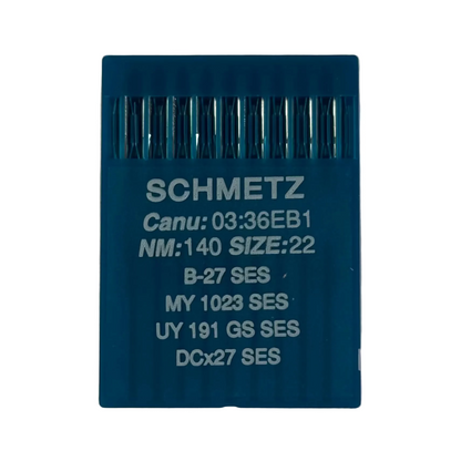 Aiguilles pour surjeteuse industrielle SCHMETZ DCx27 (B-27) SES pour jersey et vêtements de sport - 10 pcs