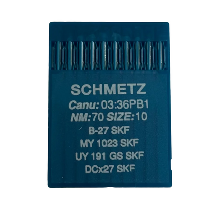 Industrielle Overlock-Nadeln SCHMETZ DCx27 (B-27) SKF für sehr grobe Strickware - 10 Stk.