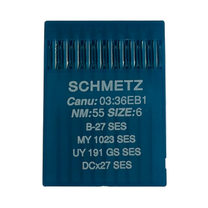 Aiguilles pour surjeteuse industrielle SCHMETZ DCx27 (B-27) SES pour jersey et vêtements de sport - 10 pcs