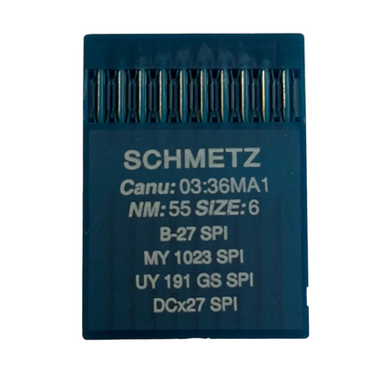 German
Industrielle Overlock-Nadeln SCHMETZ DCx27 (B-27) SPI für dicke und dünne Stoffe - 10 Stk.