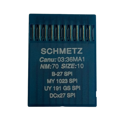 German
Industrielle Overlock-Nadeln SCHMETZ DCx27 (B-27) SPI für dicke und dünne Stoffe - 10 Stk.