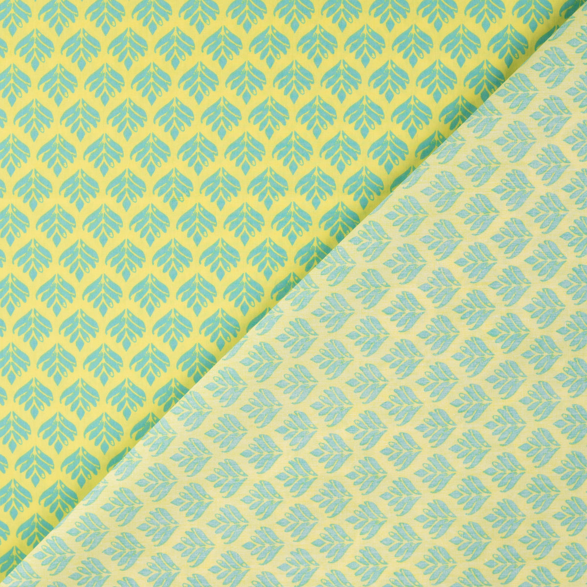 Premium 100% Cotton Fabric - Green Leaves