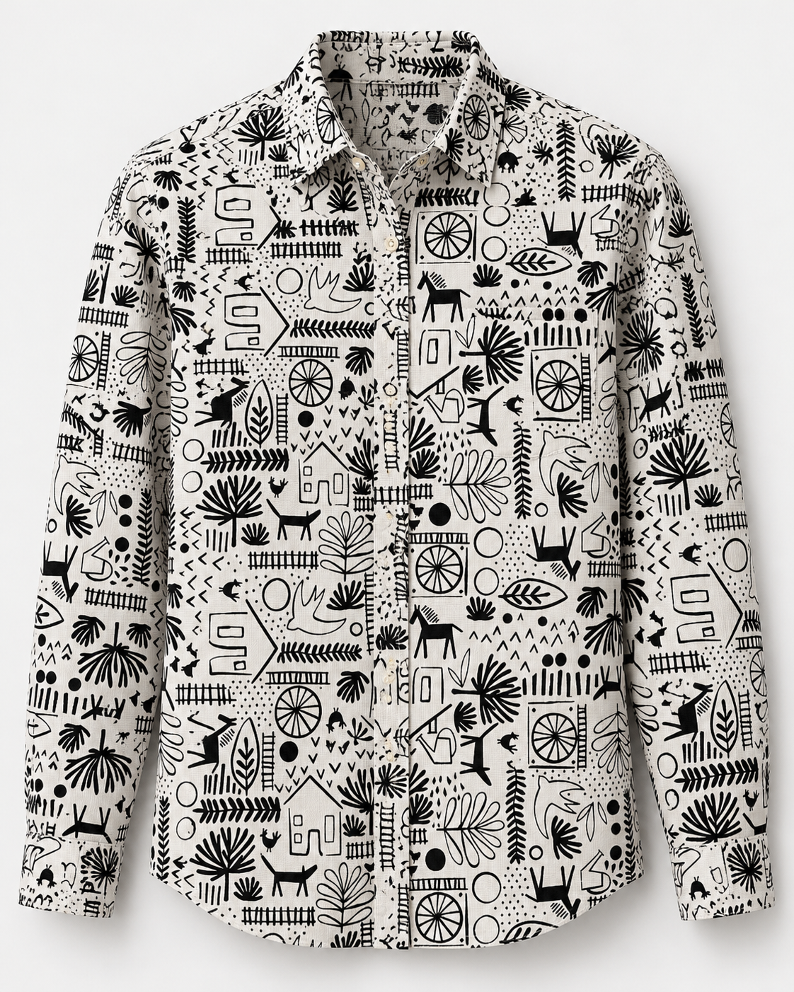 Poplin - black and white pattern