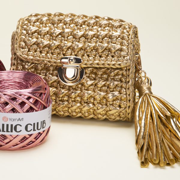 YarnArt Metallic Club – metāliska lentīšu dzija tamborēšanai un rokdarbiem 180 g / 55 m