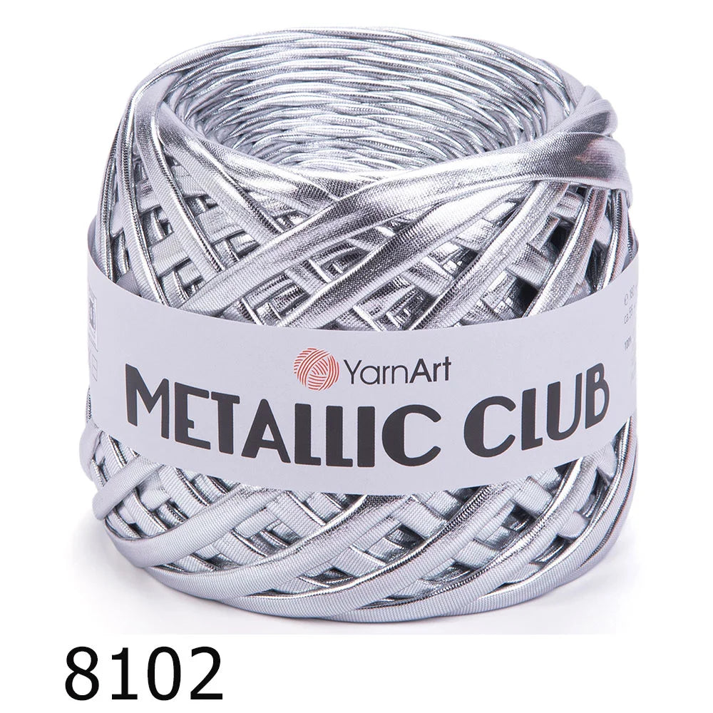 YarnArt Metallic Club – metāliska lentīšu dzija tamborēšanai un rokdarbiem 180 g / 55 m
