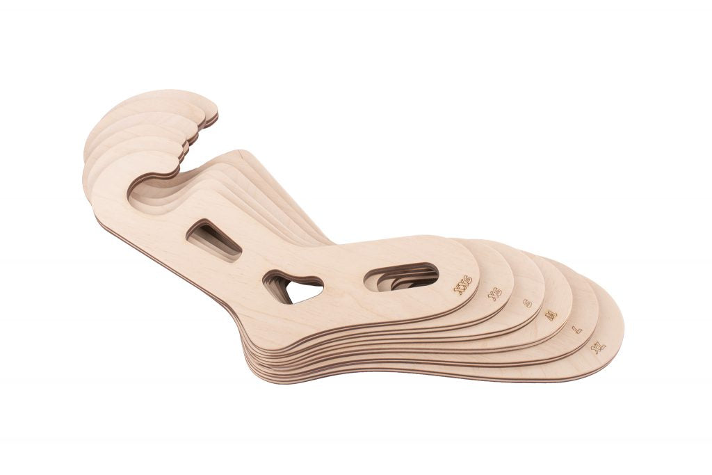 Wooden sock blocker ONE – for beautiful, evenly shaped knitted socks