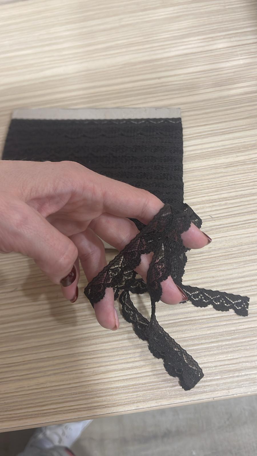 Mežģīne 1,4 cm-tumši brūna