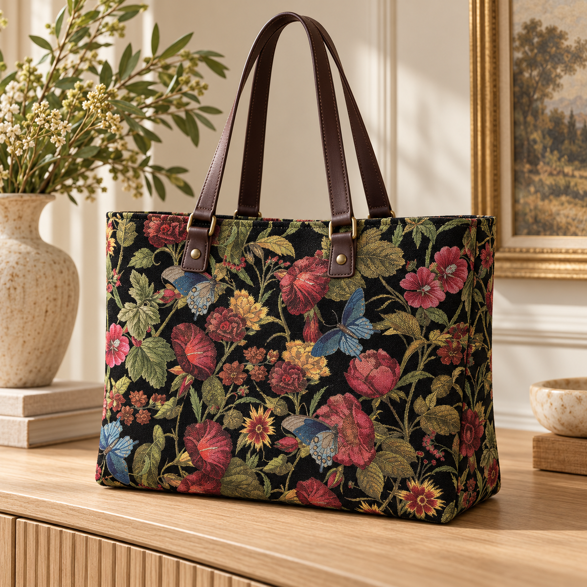 Butterfly Tapestry in Flowers