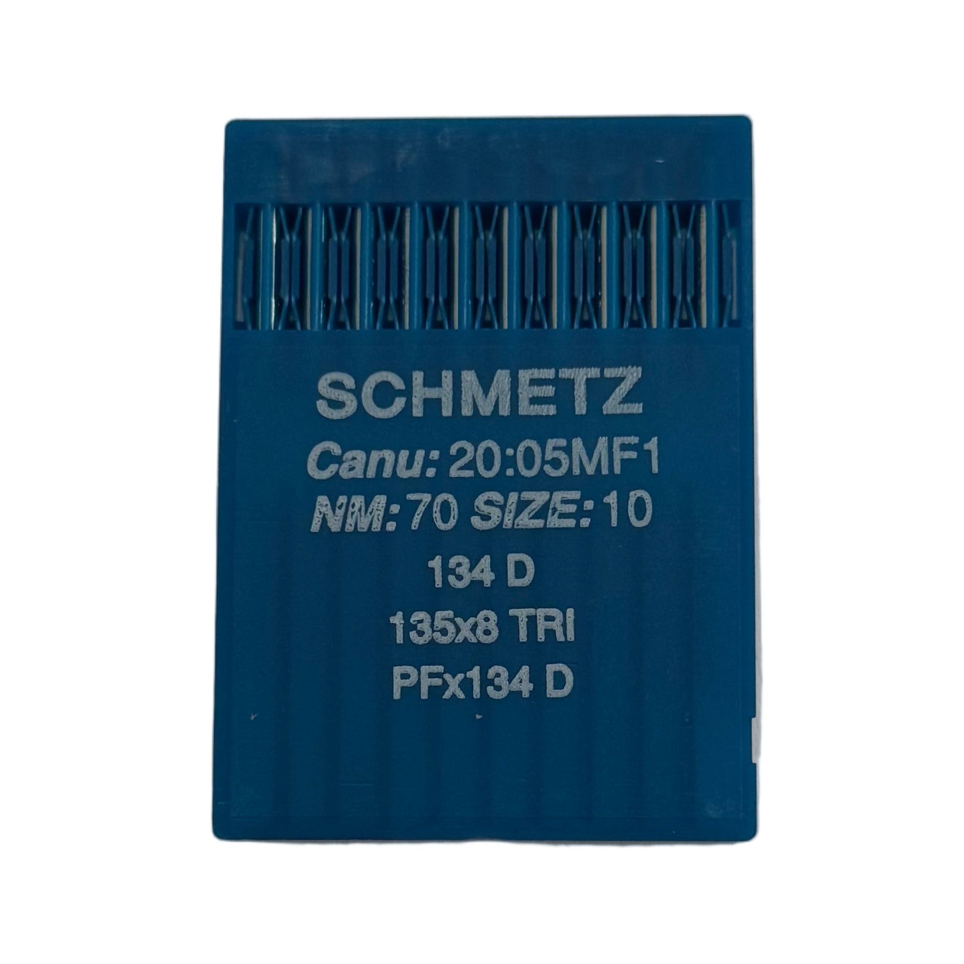 Image des aiguilles pour machines à coudre industrielles SCHMETZ 134 D pour cuir (10 pièces) – disponible chez Šarlotes audumi
