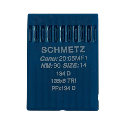 Image des aiguilles pour machines à coudre industrielles SCHMETZ 134 D pour cuir (10 pcs) – disponibles chez Šarlotes audumi